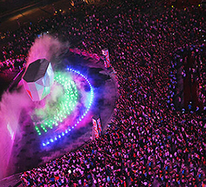 裸眼3D水幕投影成就佛山萬科新地